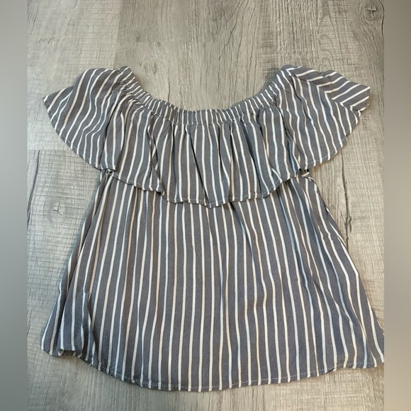 Cotton On Tops - Striped Off-Shoulder Top
